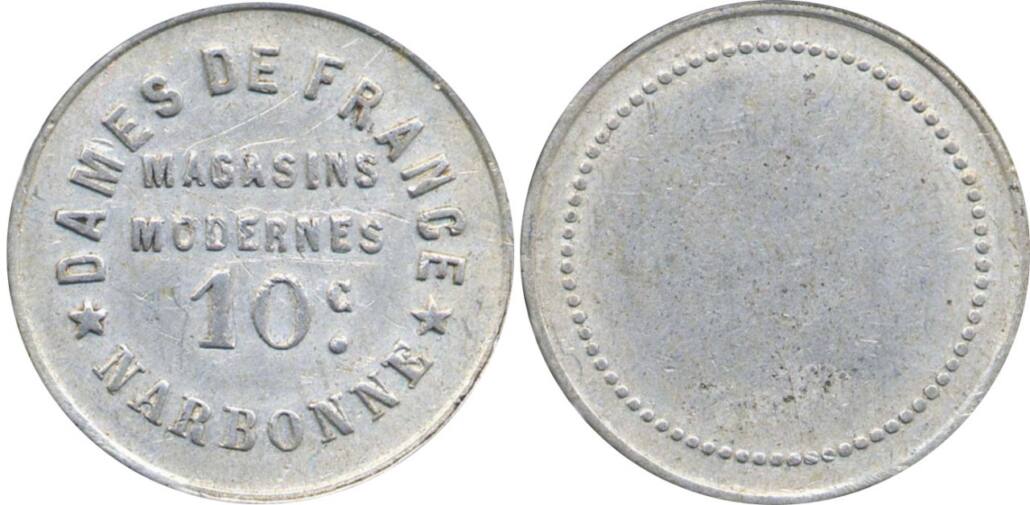 Monnaie de première nécessité Dame de France Narbonne