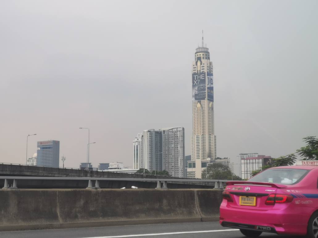 Les immeubles et gratte-ciels de Bangkok