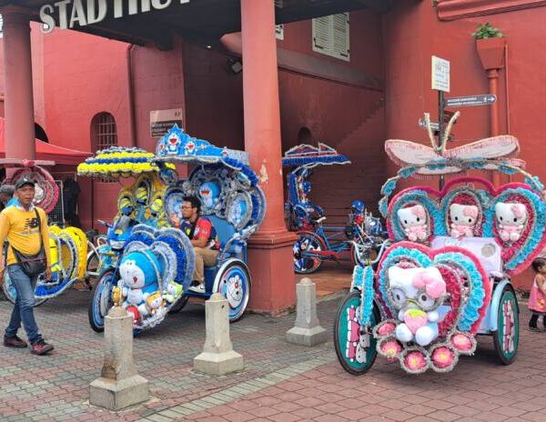 Les rickshaws de Melaka.