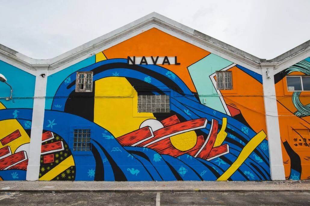 fresque de Bicicleta Sem Freio_Cube_Naval_Lisboa_Lisbonne-portugal_2