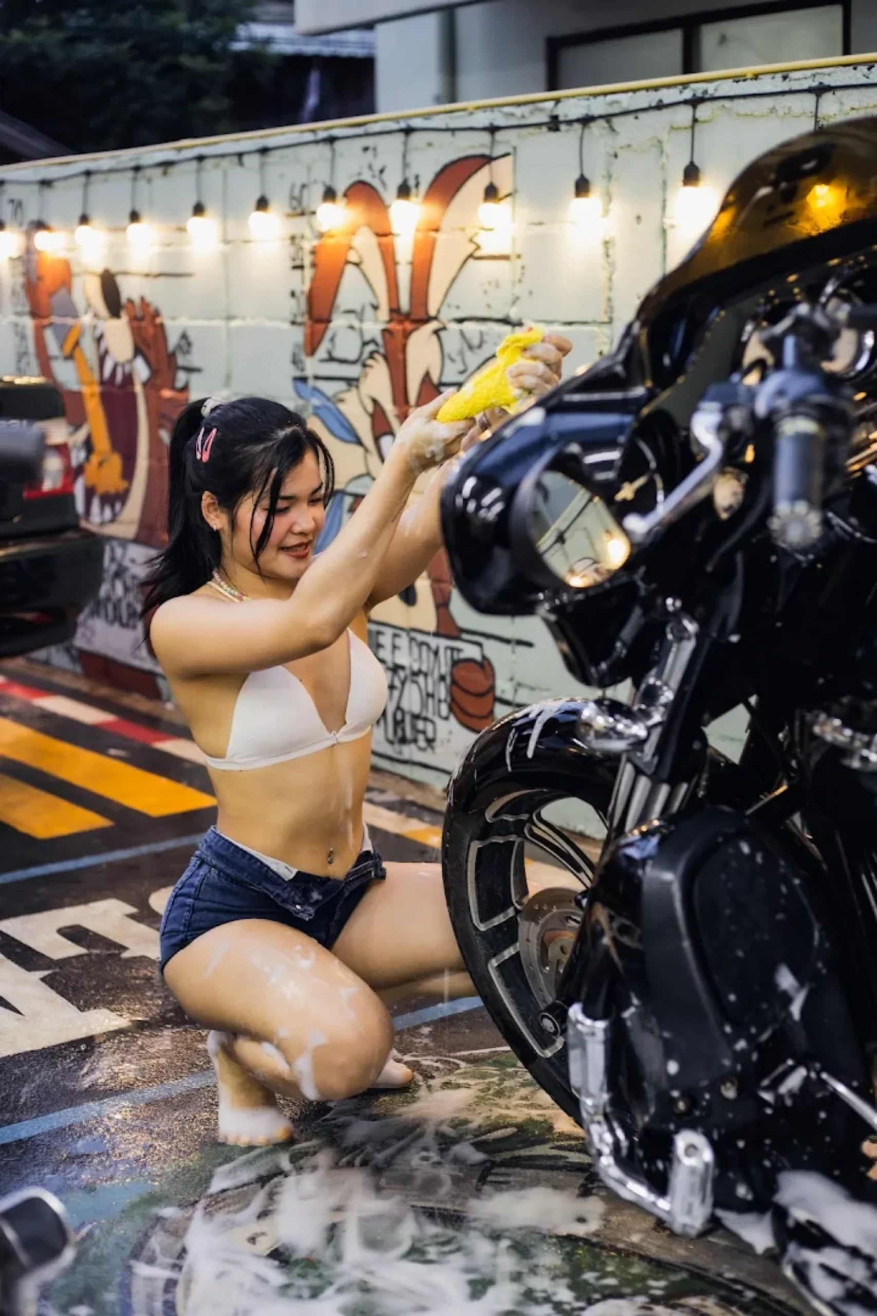 monkey_carwash_station_de_lavage scooter_Chiang_Mai_8